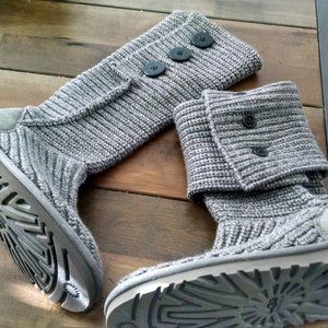 Like New Gray Ugg Cardy Boots